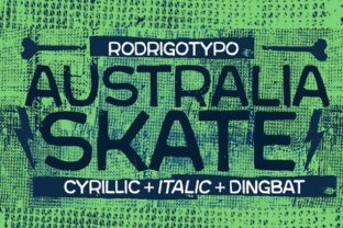 Australia Skate Font for Creative Projects