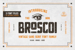 Broscoi Family Font
