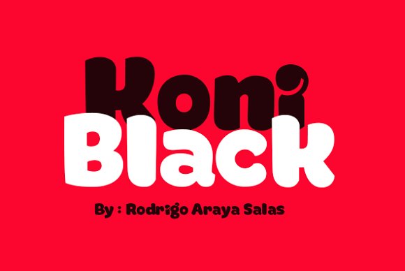 Koniblack: A Font for Business Brilliance