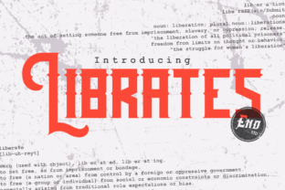 Librates: Bold Display Font