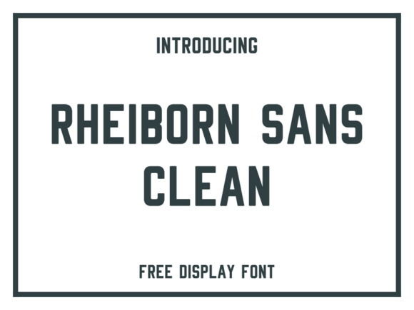 Rheiborn Font for Creative Makers