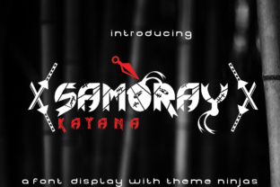 Samoray Font: Ninja-Themed Display Type