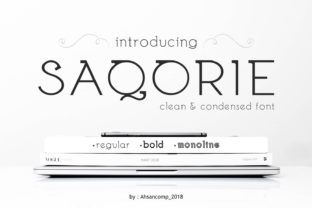 Saqorie Family Font for Creative Makers