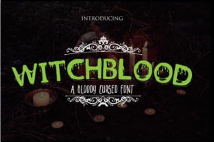 Witchblood Font for Creative Projects